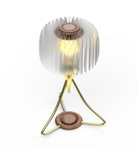 Render of AuraBloom with the shade closed