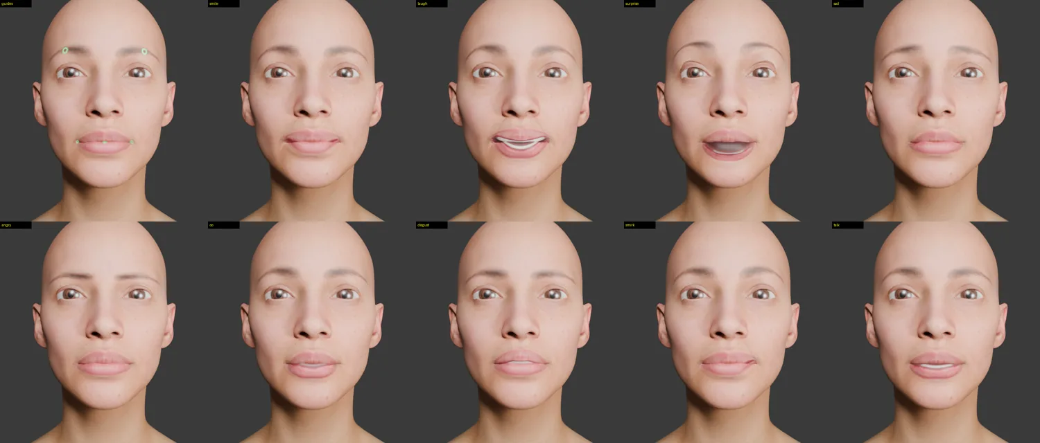 First pass of expressions with calibration guides