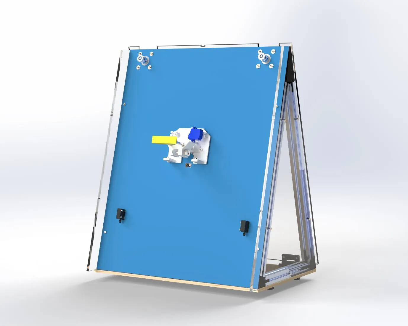 Render of SENKI from the front with the blue drawing board